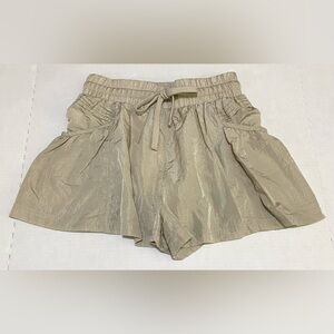 New In Womens S Tan Sand Shorts Classic Athletic Athleisure Activewear Running